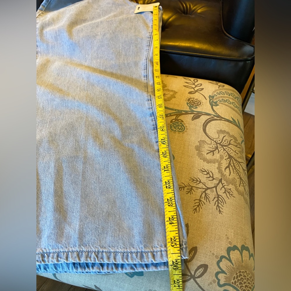BLANK NYC 🛍️💕💞STAND STRONG Women's Paperbag Wide Leg Jean- NWT -Size L - Picture 11 of 12